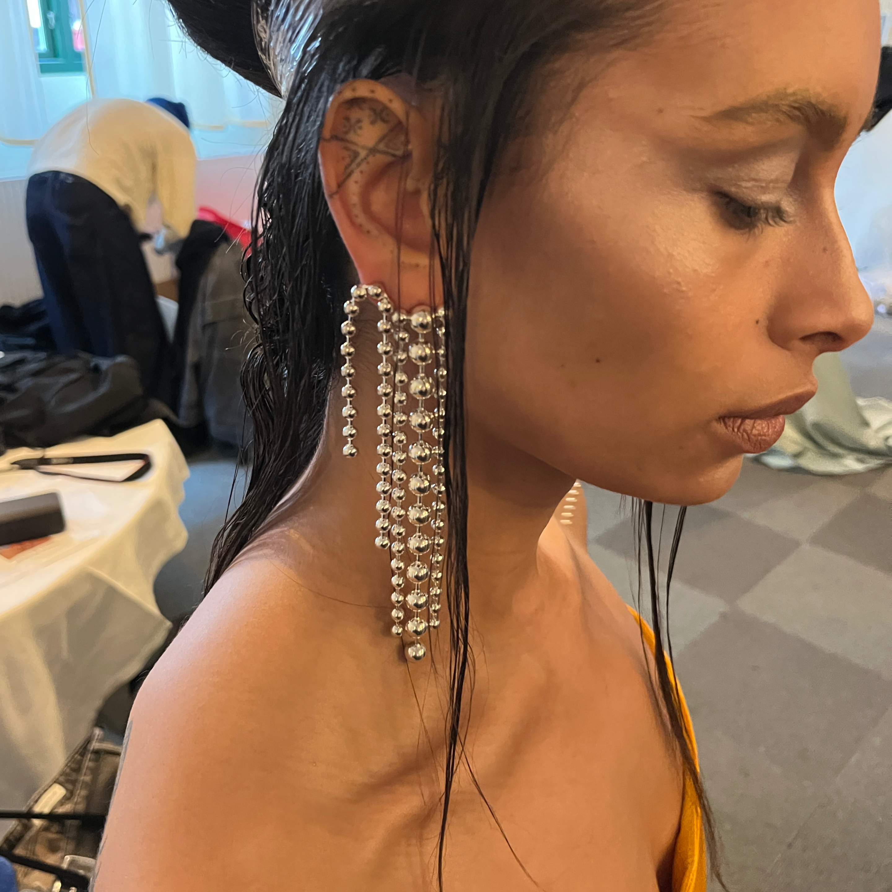 SLS Triple chain Earring