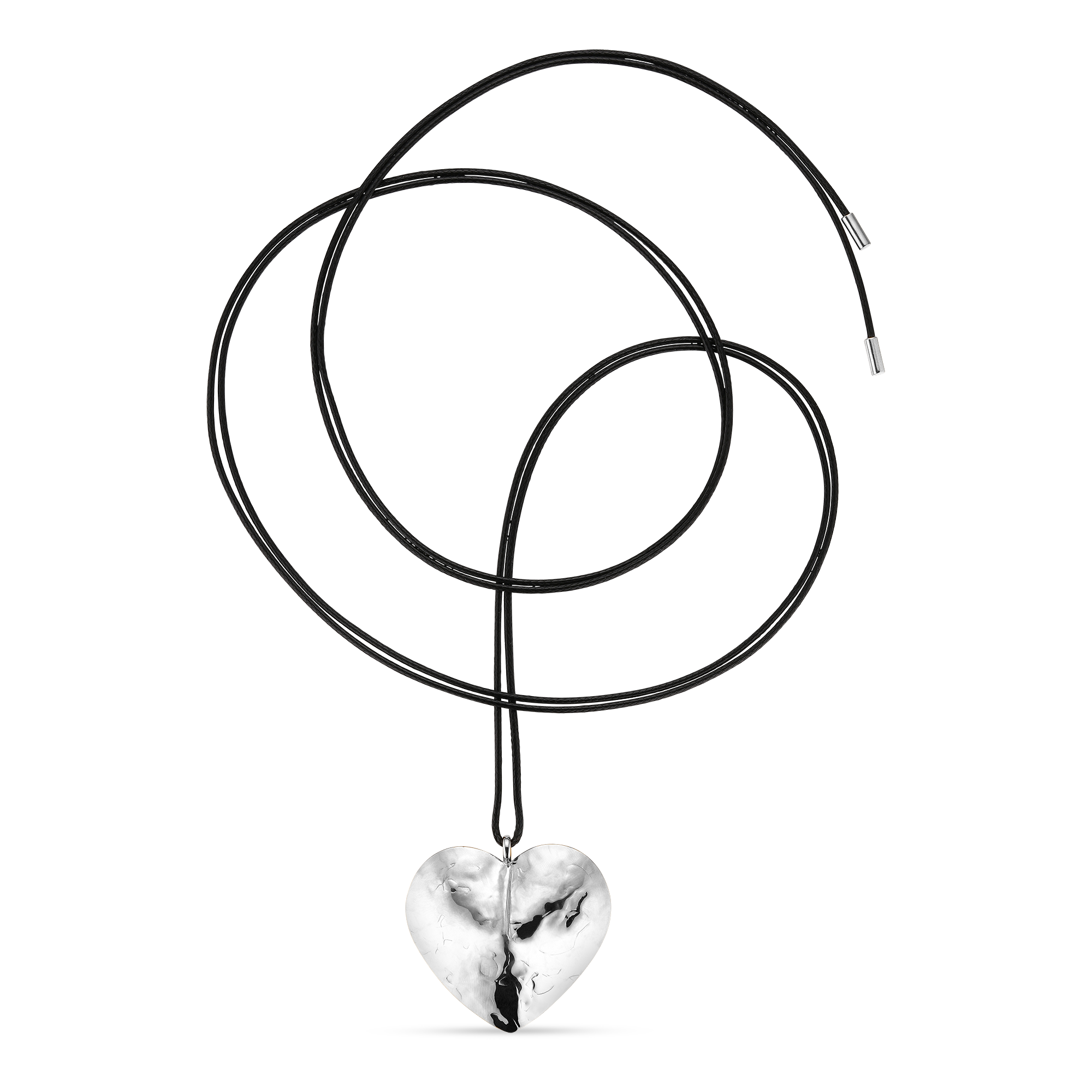 Jane Kønig Big Bruised Heart String - Halskæde i forgyldt sølv