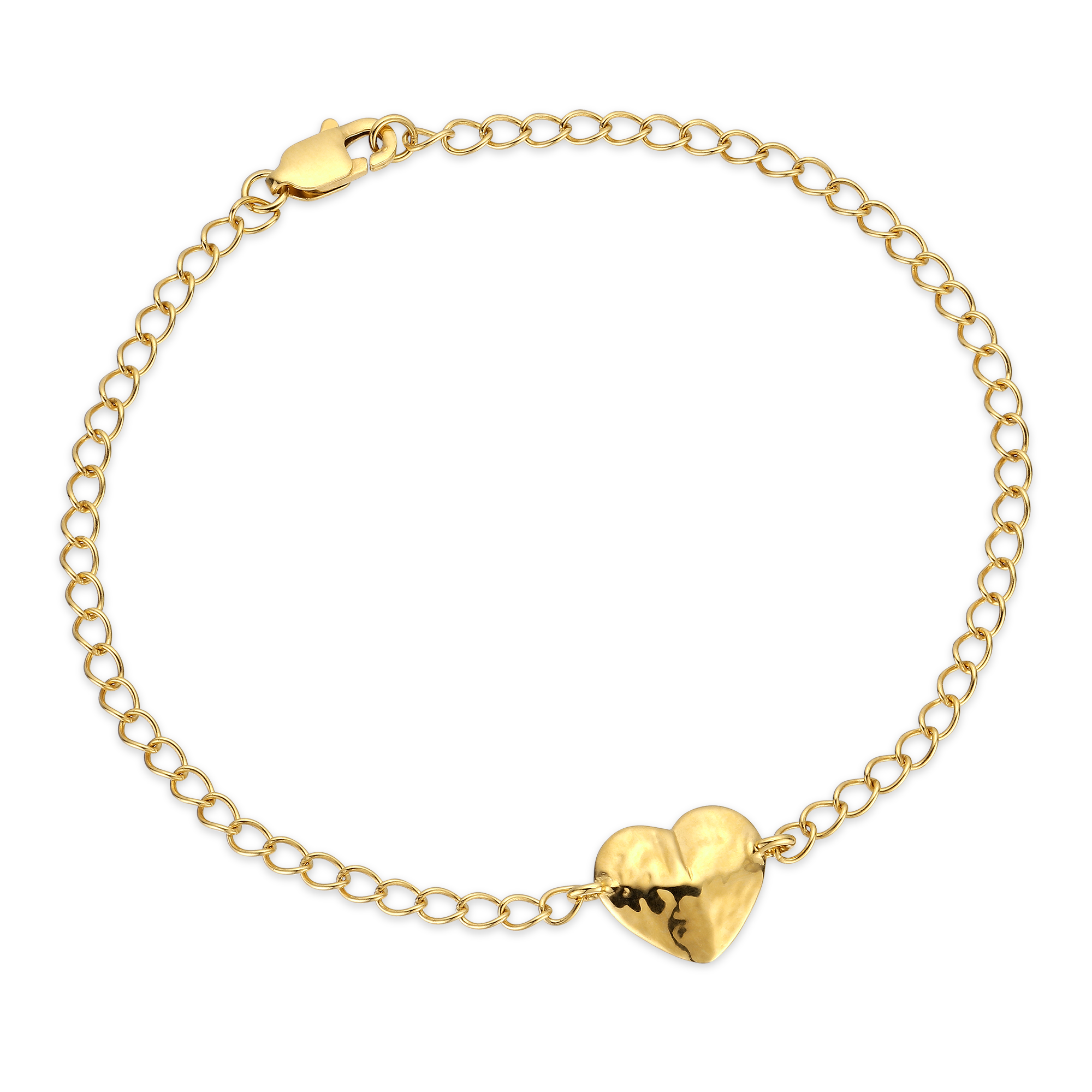 Jane Kønig Bruised Heart Bracelet - Armbånd i forgyldt sølv