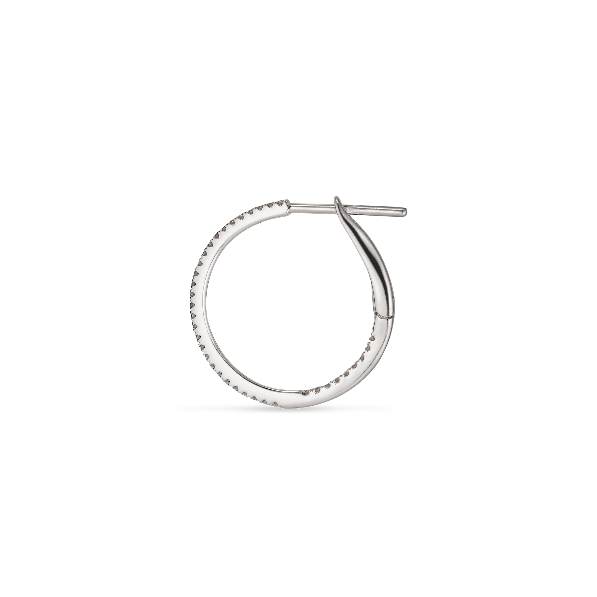 Diamond Hoop MINI Ø 19,05 mm Hvid