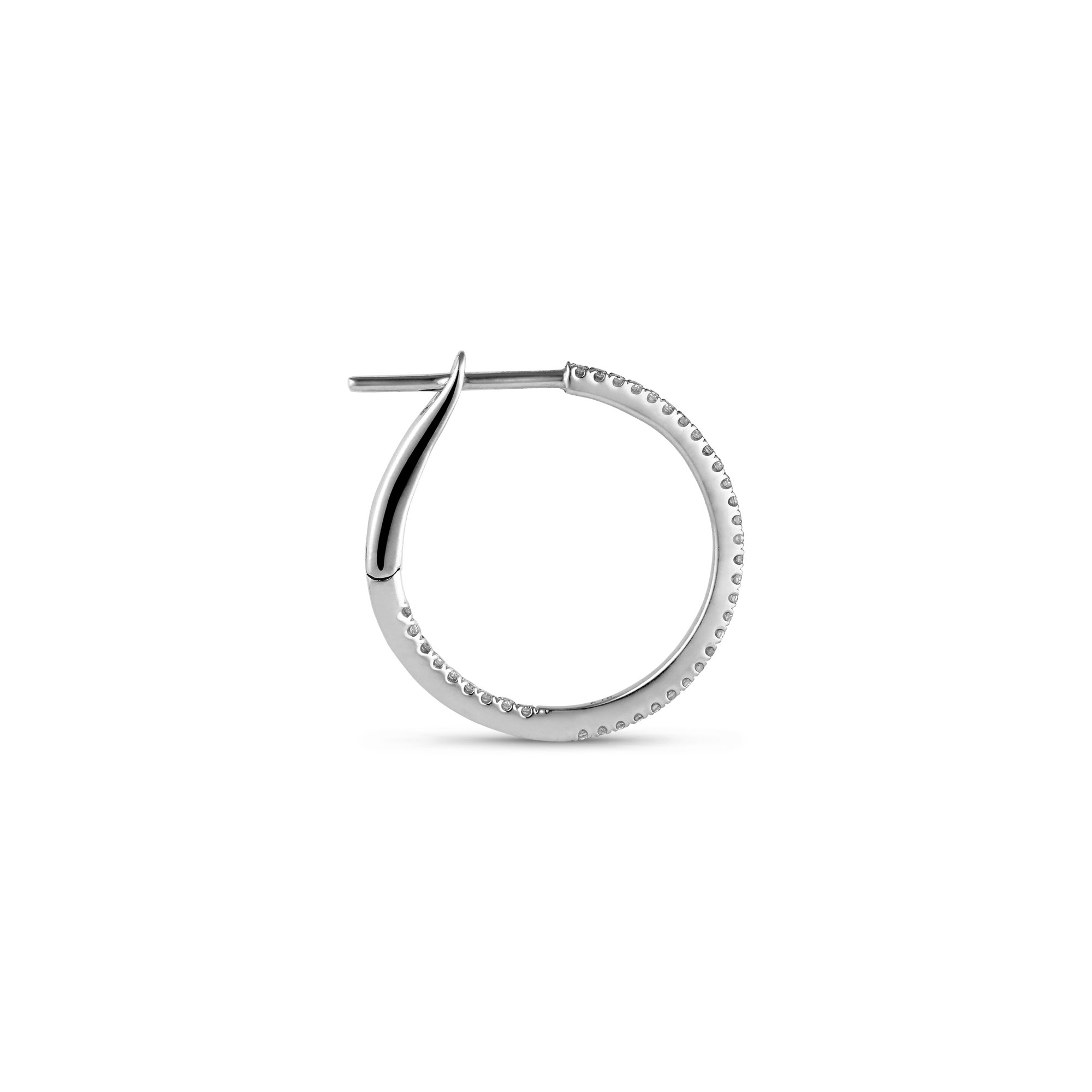Diamond Hoop MINI Ø 19,05 mm Hvid
