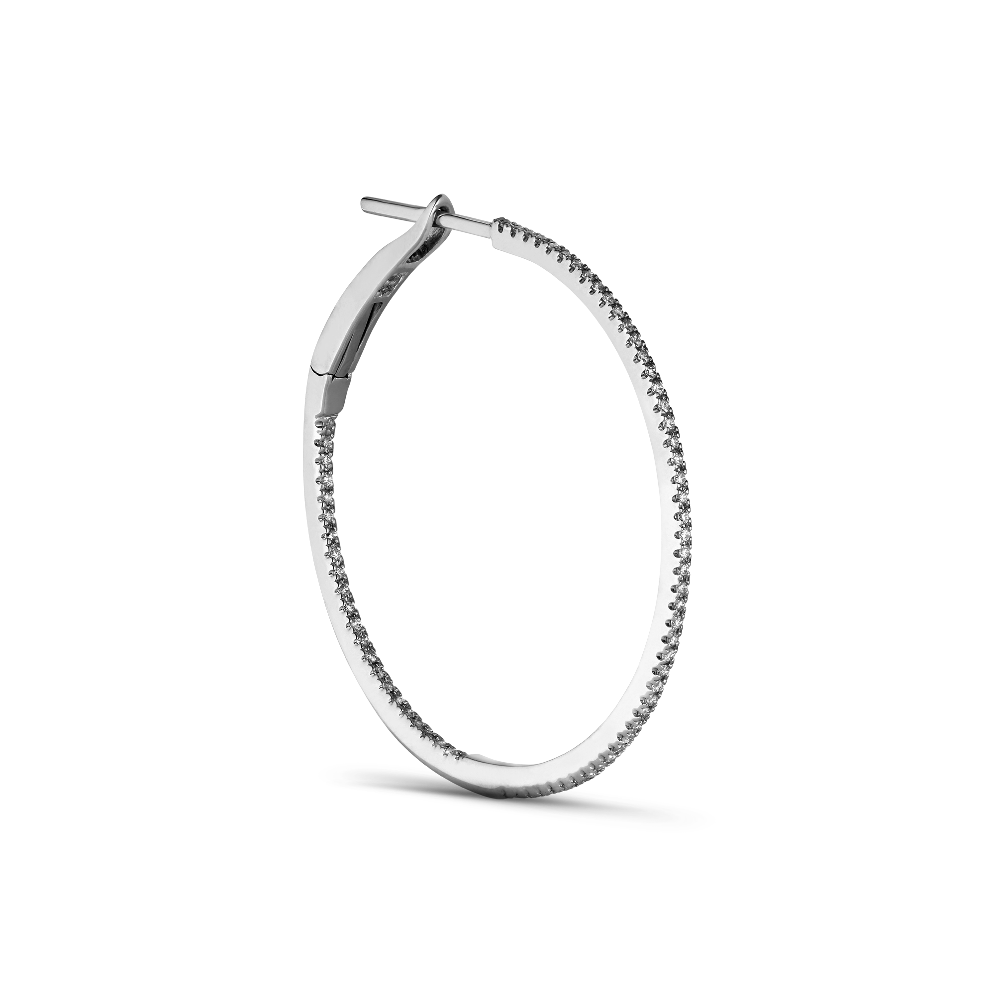Diamond Hoop MEDIUM Ø 31,7 mm Hvid