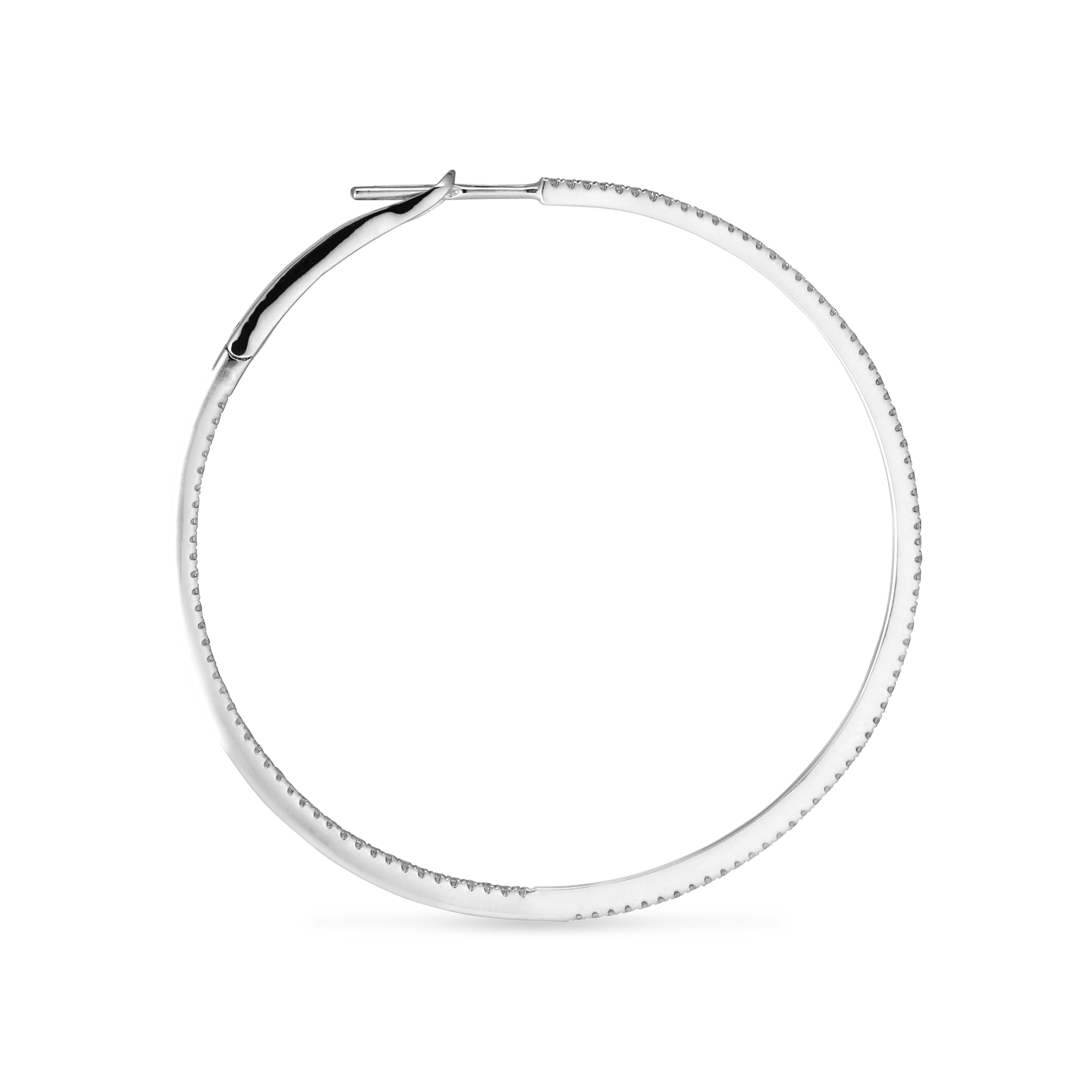 Diamond Hoop LARGE Ø 44,5 mm Hvid