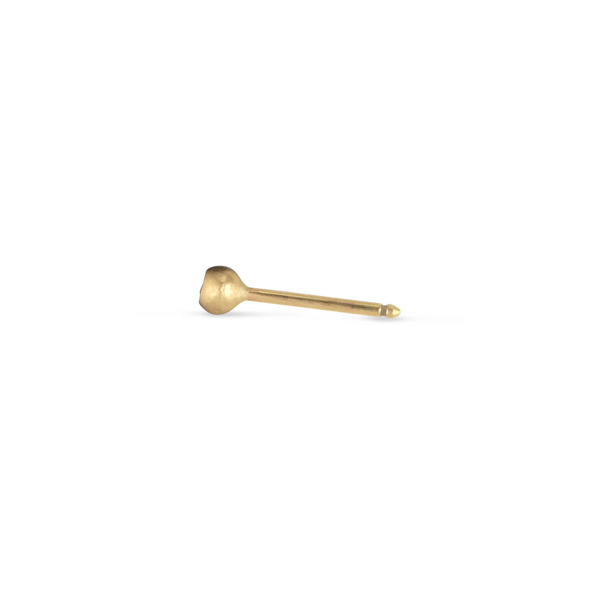 Kugleørestik i 14 karat guld med 0.02 ct. brill.