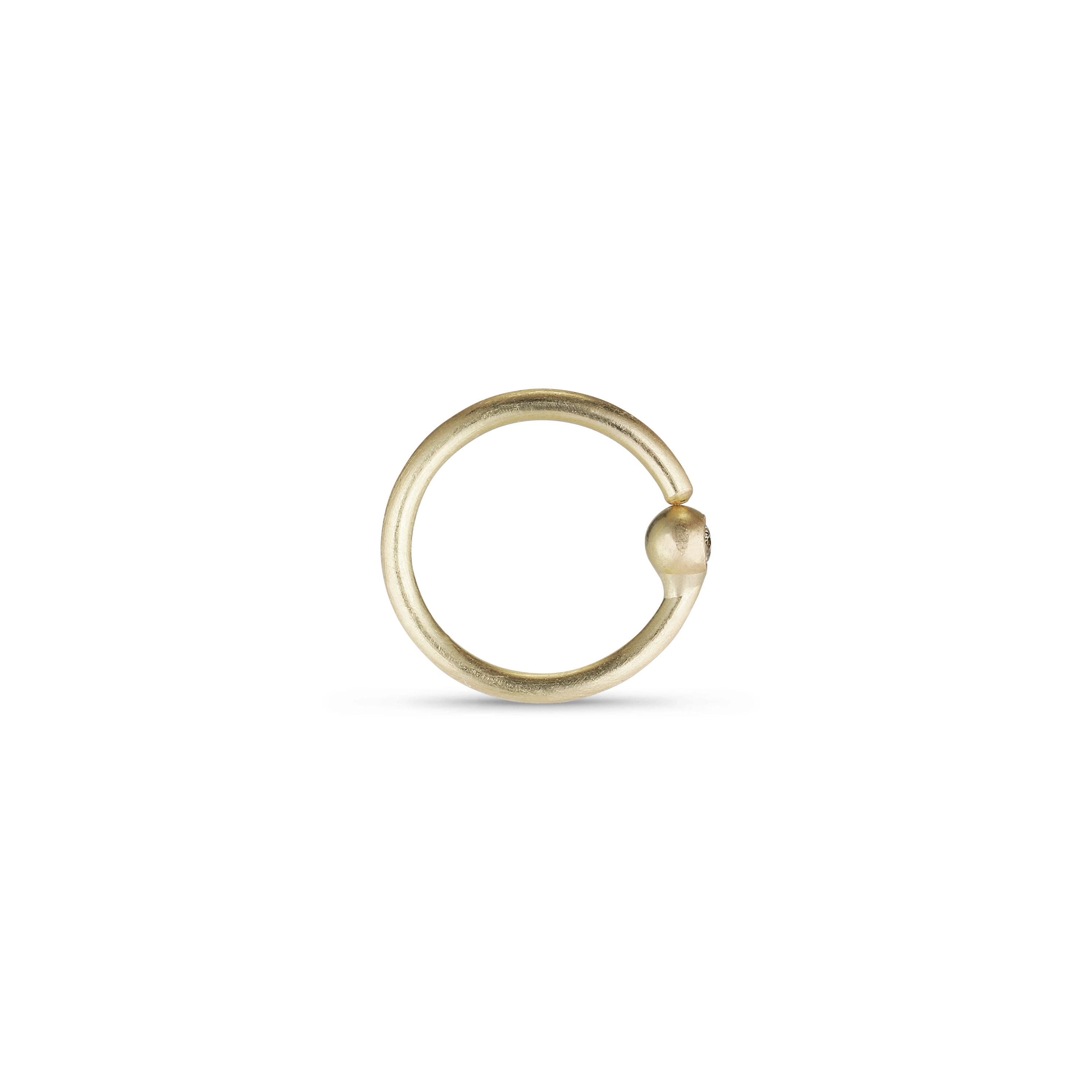 Vridørering i 14 karat guld med 1 x 0.01ct. brill.