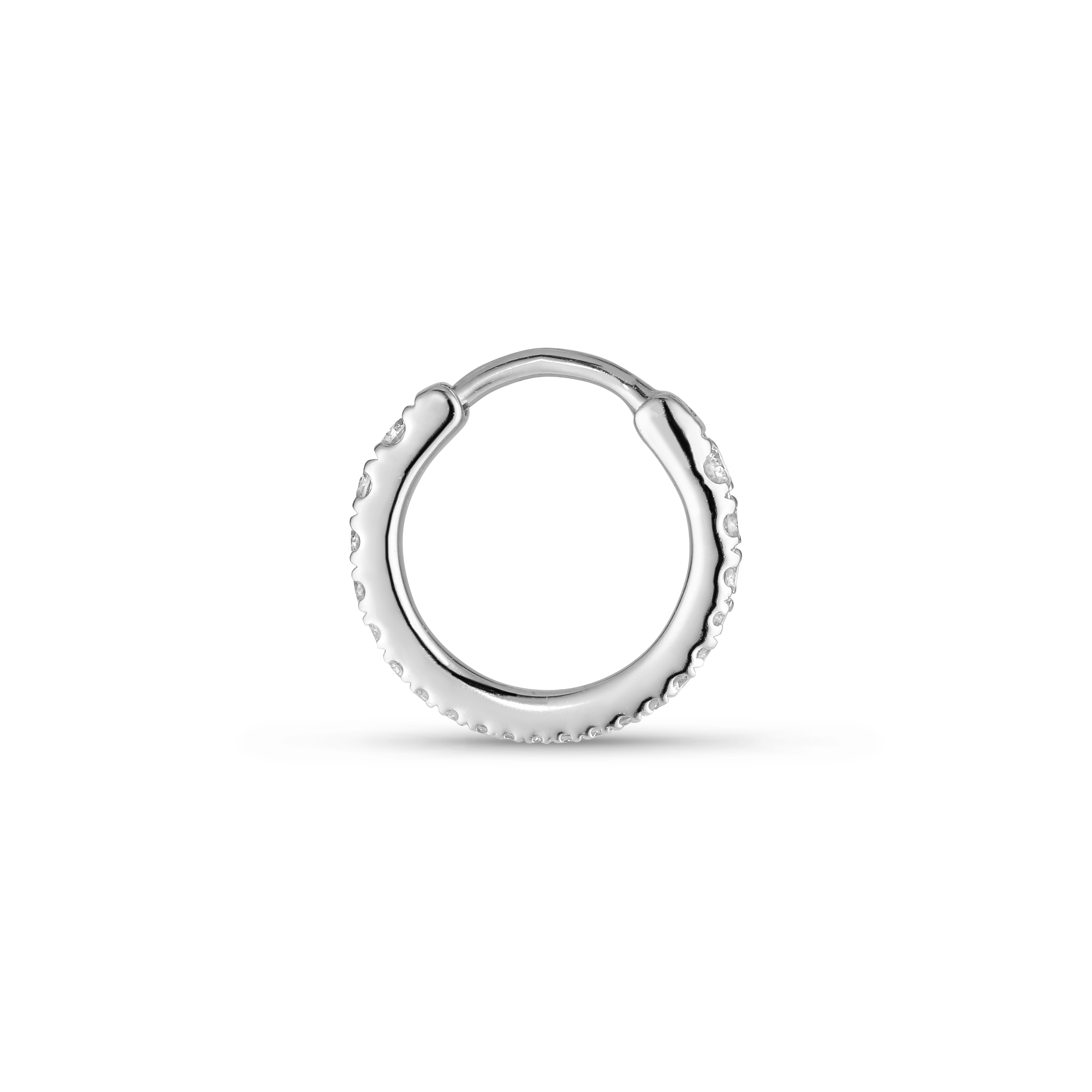 Tiny diamond hoop u. forløb Ø10 mm. 22 brill. Hvid