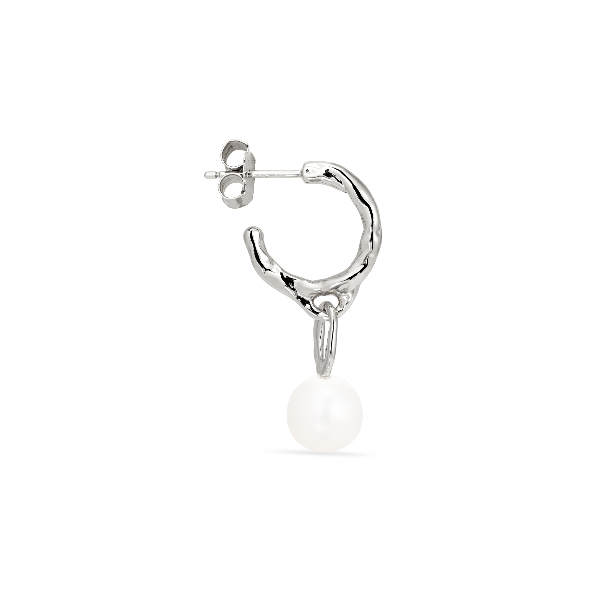 Mary Hoop with pearl drop