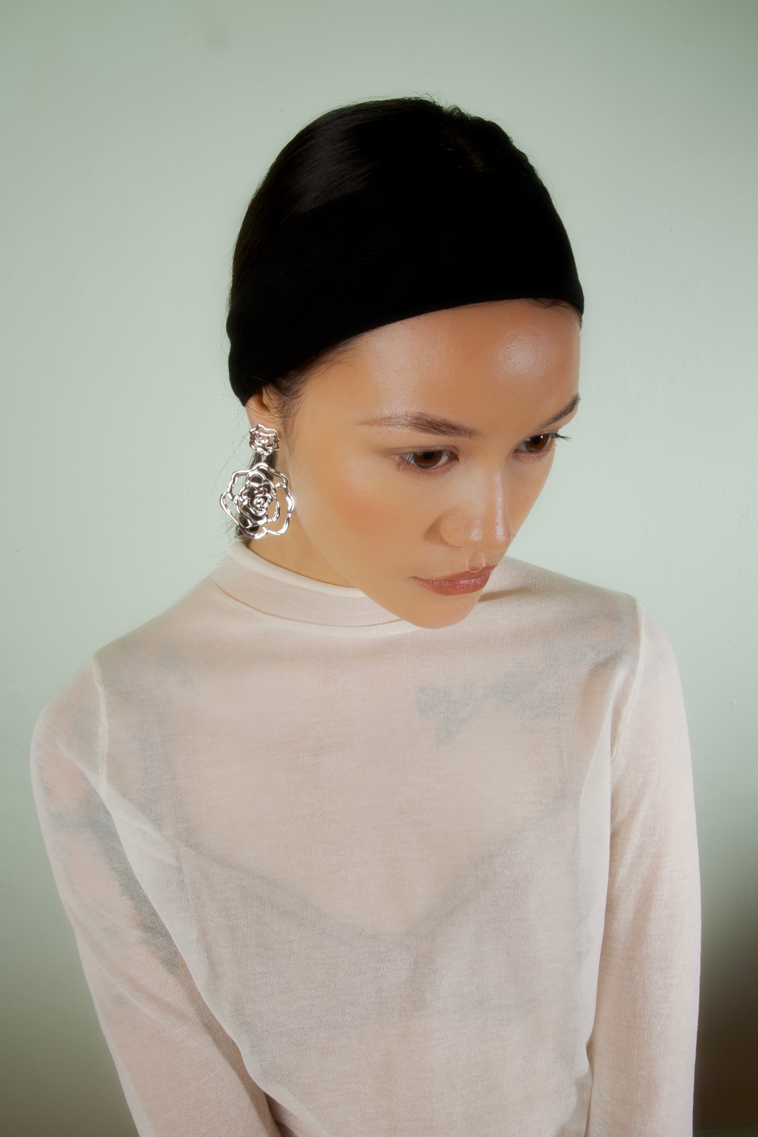 Double Rose Earring