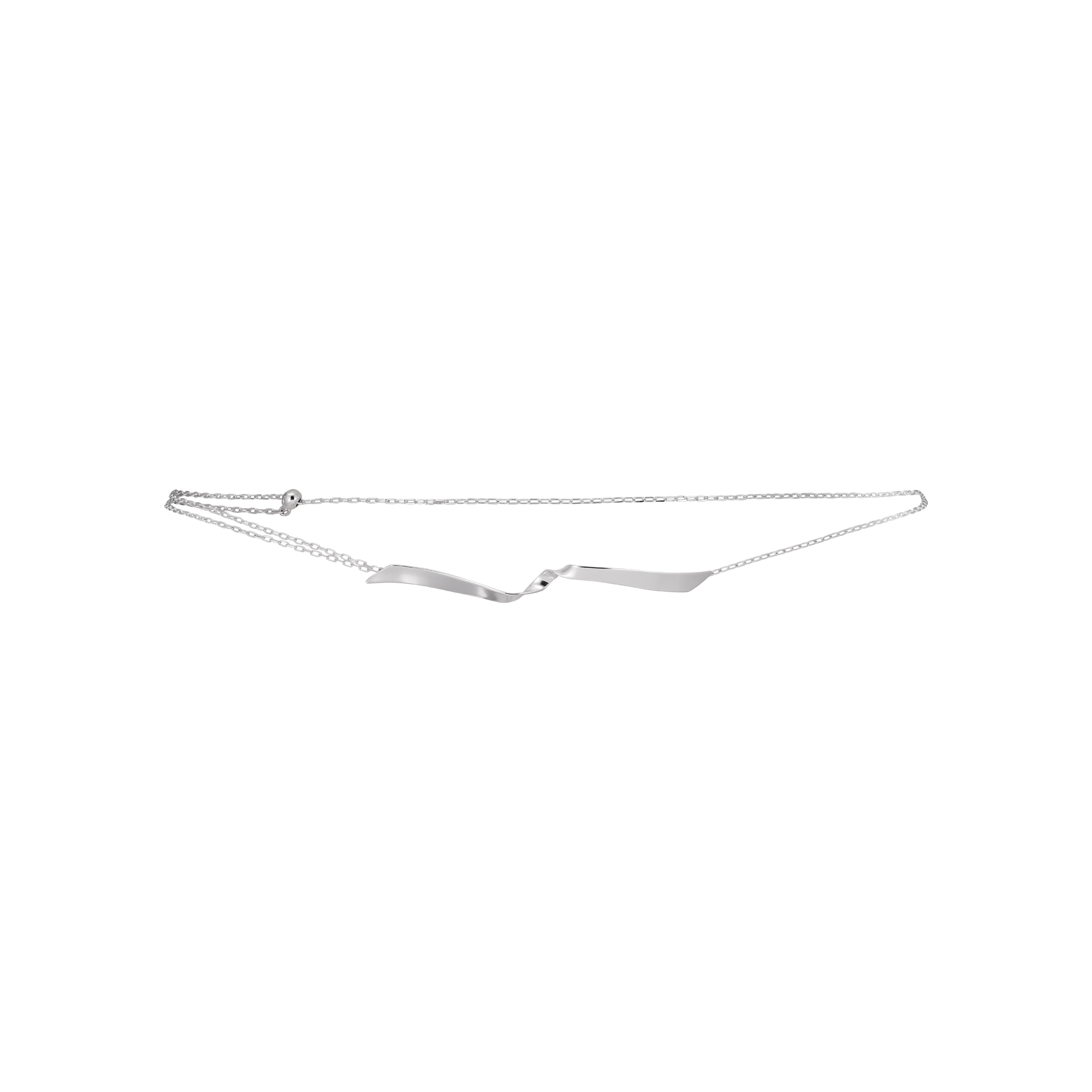 Jane Kønig Swirl Body Chain - Mavekæde i sterling sølv